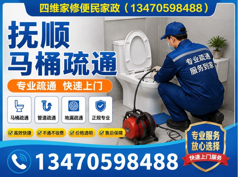 顺城区抚顺马桶疏通展示图